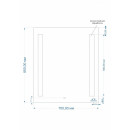 Зеркало с подсветкой Cersanit LED 020 base 700х800х40мм (LU-LED020*70-b-Os) 