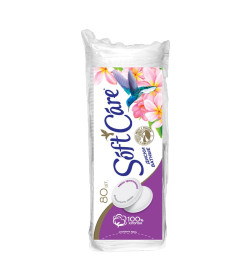 Ватные диски Soft care, 80шт, 