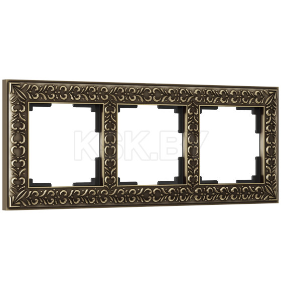 Рамка на 3 поста бронза Antik Werkel (a029840) 