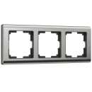 Рамка на 3 поста глянцевый никель Metallic Werkel (W0031602) 