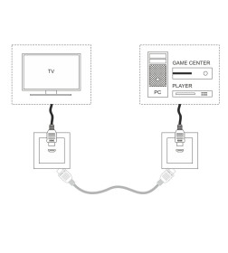 Розетка HDMI слоновая кость Werkel