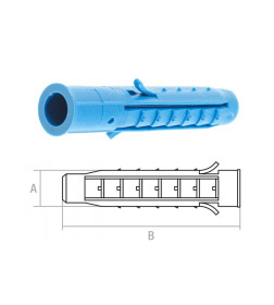 Дюбель распорный 6х40 мм четырехсегментный (Чапай)  STARFIX (упак/200шт)