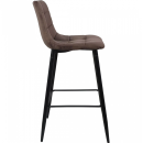 Стул STELLA, барный, коричневый велюр HLR49/черный (75809) 