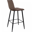 Стул STELLA, барный, коричневый велюр HLR49/черный (75809) 