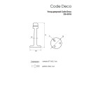 Упор дверной Code deco DS-0018-GRF