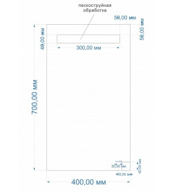 Зеркало с подсветкой Cersanit LED 010 base 400х700х40мм