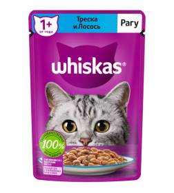 Корм влажный Whiskas рагу с индейкой и кроликом    75 г