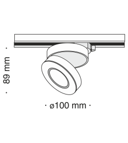 Светильник трековый TR006-1-12W3K-B