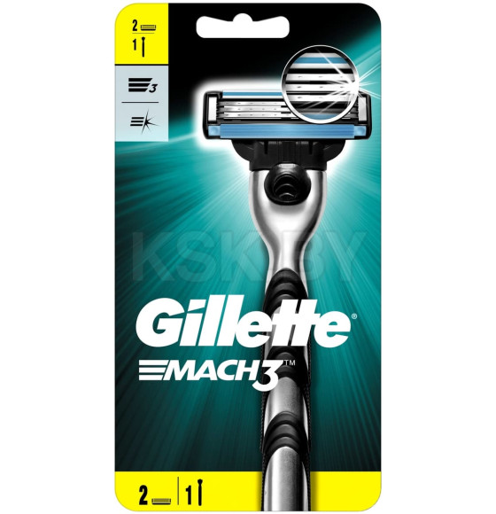 Станок Gillette MACH3 +1кас + 4см. кассеты (8940) 