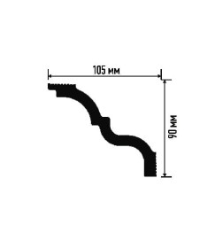 Багет "Плинтэкс" потолочный T (105/90)
