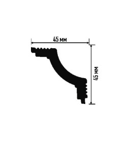 Багет "Плинтэкс" потолочный K (45/45)
