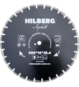 Диск алмазный по асфальту Hilberg Laser 500*11*25.4/12 mm