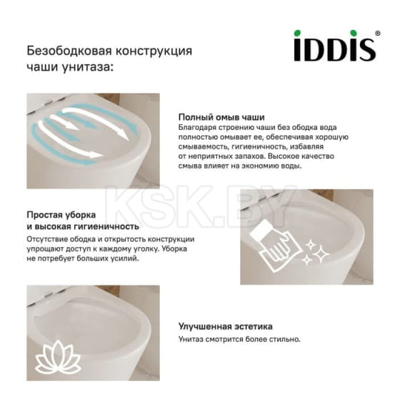 Подвесной унитаз IDDIS Stone ( STORDSEi25) 