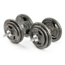 Набор гантелей с железной ручкой HAMMERTONE 2x19кг