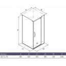 Душевое ограждение Alex Baitler 90х90х200 см (прямоугольное) (AB214-90) 