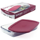 Форма стеклянная прямоугольная с пласт. крышкой 336x190x50 мм, Borcam (59006 1093247) 