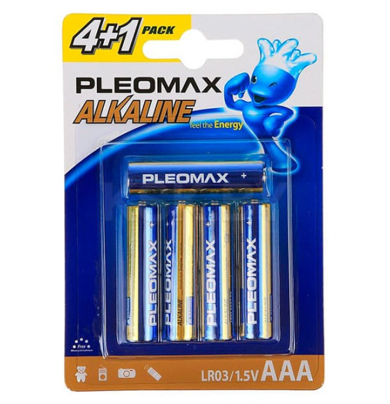 Батарейка AAA LR03 BL-4+1 Samsung Pleomax (C0021218) 