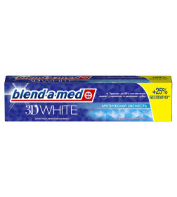 Зубная паста Blend-a-med 125мл 3D White Арктическая свежесть