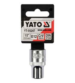 Головка торцевая TORX E12 1/2", YATO