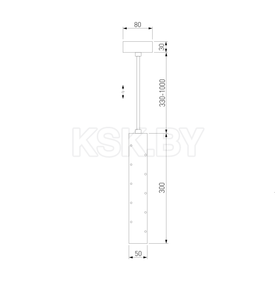 Светильник подвесной / черный жемчуг 50214/1 LED (a055668) 