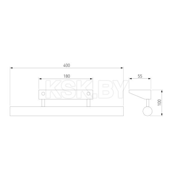 Светильник настенный светодиодный Trinity Neo SW LED хром с выключателем MRL LED 1001 (a040956) 