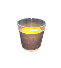 Свеча в стакане "Сочное манго" Charm Aroma, оранжевая 9.2*7.6*7.6 см