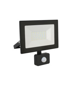 Прожектор светодиодный 50W 6500K черный с датчиком движения LFL-5002S C02 IP65 ULTRAFLASH