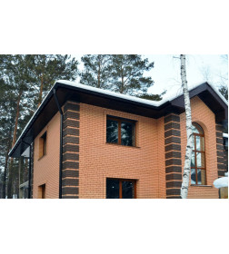 Кирпич лицевой КОРИЧНЕВЫЙ рустик М150 F100 (250х120х65) Строма