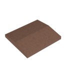 Крышка для пролета забора бетонная 390х350х55мм шоколад