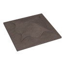 Крышка для столба забора бетонная 450х450х110мм графит КСМ45-6 