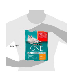 Корм сухой Purina One для взрослых кошек с кур. выс. качества и цельными злаками  200 г