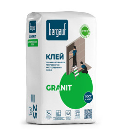 Клей для плитки "Bergauf Keramik GRANIT", 25 кг. (для керамогранита, природного и искусственного камня)