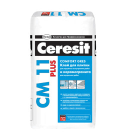 Клей для плитки "CERESIT CM-11" Plus, "CERAMIC & GRES", 5 кг