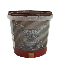 Краска "Colorlux" для дерева, цоколя и бетона (красно-коричневый) RAL 8012, 1 кг