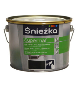 Эмаль масляно-фталевая "SNIEZKA" SUPERMAL белая (F100) MAT,  2,5 л