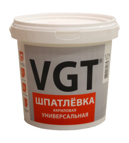 Шпатлёвка универсальная для нар/внутр работ VGT,  1,7 кг