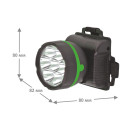 Фонарь налобный светодиодный 909LED7 черный 7LED 3xR6 Ultraflash (909LED7) 