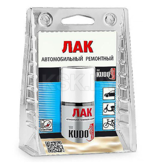 Лак KUDO автомобильный ремонтный с кисточкой 15мл (KU-70000)