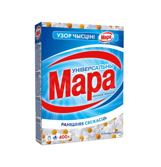 Стиральный порошок МАРА узор чистоты универс., Утренняя свежесть, автомат 400 г (6650) 