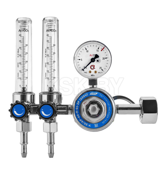 Регулятор расхода газа У30/АР40-П-01-2Р (с подогревателем 220V) ПТК (002.010.624.01) 