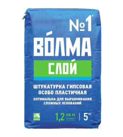 Штукатурка гипсовая "ВОЛМА Слой", 5кг