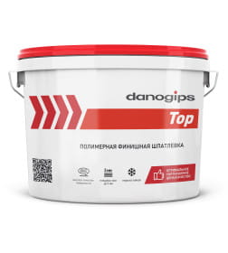 Шпатлевка полимерная, финишная Danogips Top, 16,5 кг.
