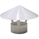 Зонт крышный RUG на трубу D125мм белый оцинкованная сталь  (125RUG БЕЛ) 