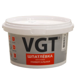 Шпатлёвка универсальная для нар/внутр работ VGT,  1 кг