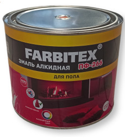 Эмаль для пола ПФ-266 FARBITEX золотистая  1,8 кг