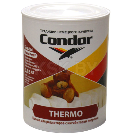 Краска для радиаторов CONDOR Thermo акриловая,  0.7 л (0.85 кг)