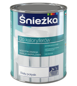 Эмаль для радиаторов SNIEZKA акриловая белая, 0,75 л (1.1 кг)