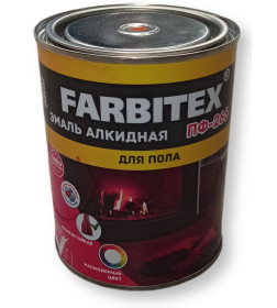 Эмаль для пола ПФ-266 FARBITEX жёлто-коричневая  0,8 кг