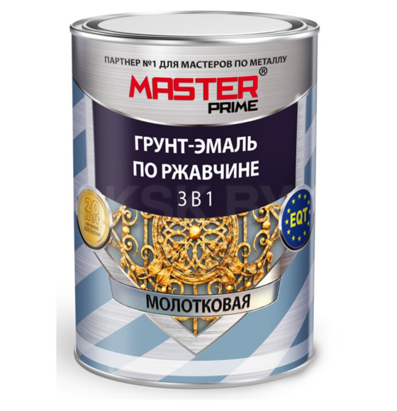 Грунт-эмаль по ржавчине Farbitex MASTER PRIME молотковая, шоколадный, глянец  0,9 л (М0Д03610) 