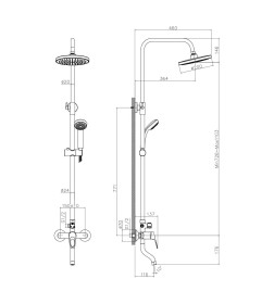 Смеситель для умывальника Decoroom, DR21012